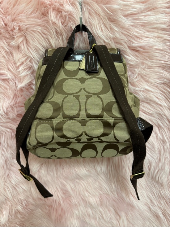 Coach Factory Khaki and Chocolate Signature Mini Backpack main image 7